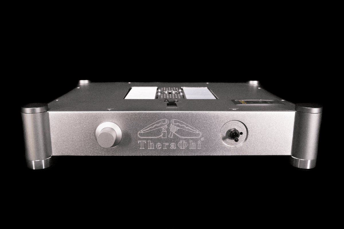 Theraphi amplifier on a black background